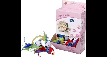 Ebi - Speelgoed Voor Dieren - Kat - Shortplush Plastic Ball 4cm - 1st