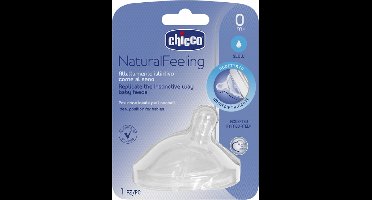 Chicco Fopspeen 0m+ Gebogen Siliconen Transparant