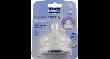 Chicco - 2 Pcs Feeding Pacifier Step Up 6m+ Fast Flow