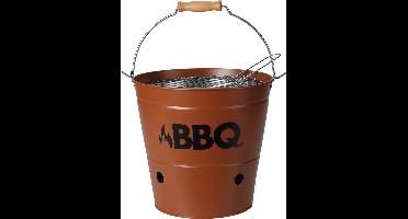ProGarden Barbecue emmer BBQ 26 cm donkeroranje