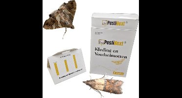PestiNext Kleding Mottenvallen - Set van 5 - Inclusief Feromoonlokstof - Voor Monitoring van Kleermot