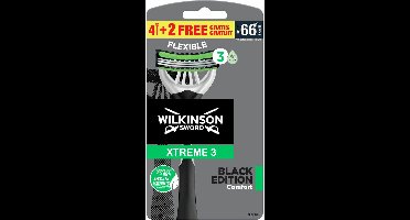 Wilkinson Wegwerpscheermesjes Xtreme 3 Black Edition 6 stuks