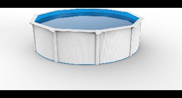 Interhiva Zwembad Bonaire – Rond Stalen Zwembad 3,60 x 1,20 m – Inclusief Filterinstallatie & Afdekzeil – Compleet Zwembadpakket voor de Tuin