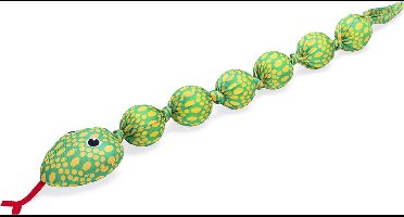 Beeztees Slang Ballo - Hondenspeelgoed - Polyester - Groen - 80x10x6,5 cm