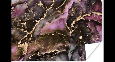 Poster Marmer - Gold - Steen - Abstract - 30x20 cm