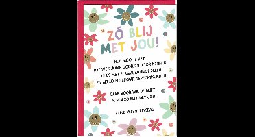 Kaart - Valentijn - Zó Blij Met Jou! - Fijne Valentijnsdag