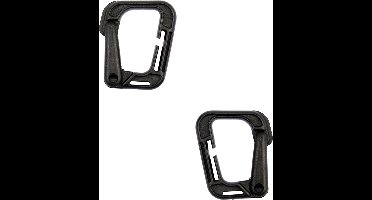 Molle carabiner hook grimloc 2-pack - Zwart