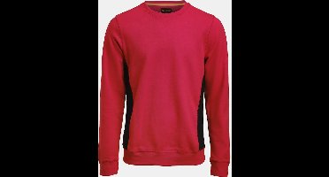 Jobman 5402 Roundneck Sweatshirt 65540220 - Rood/Zwart - 3XL