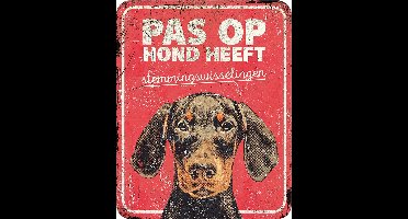 D&d Home - Waakbord - Hond - Waarschuwingsbord Dobermann Nl 25x20x0,3cm Rood - 1st