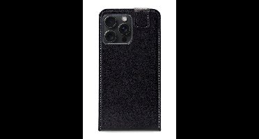 Mobilize Telefoonhoesje geschikt voor Apple iPhone 15 Pro Max Hoesje | Mobilize Classic Gelly Flipcase | Pasjeshouder voor 1 Pasje | Telefoonhoesje voor Pinpas / OV Kaart / Rijbewijs - Zwart