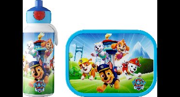 Mepal lunchset (pop-up fles & lunchbox) Campus - 400 + 750 ml - Broodtrommel en Drinkbeker voor kinderen - Bento box - Pop-up drinkfles - Paw Patrol Pups