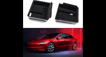 Tesla Model 3 Highland Organizer Set: Middenconsole & Armsteun Box Interieur Accessoires Nederland Belgie
