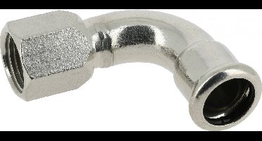 BONFIX bocht 90° 35 mm 1 1/4 inch M-Press RVS
