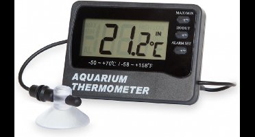 ETI - Aquarium Thermometer met Max/Min Alarmen - Tank en Kamer Sensor