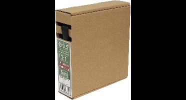 Quadrios 23CA178 Krimpkous met lijm Zwart 9.5 mm Krimpverhouding:3:1 5 m