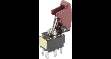 TRU COMPONENTS 1587823 TC-R13-28B-01/R17-10 Tuimelschakelaar 250 V/AC 10 A 2x aan/aan Continu 1 stuk(s)