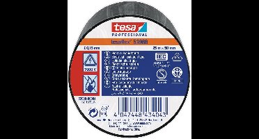 Isolatietape TESA Zwart Wit PVC (25 m x 50 mm)