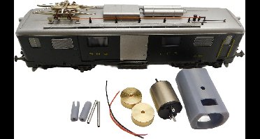 micromotor HR019C motor ombouwset voor Roco SBB De 4/4, Fe 4/4, DB ET 85, ET 90, BR 485 u.a.