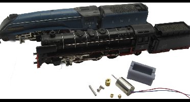 micromotor NM021G motor ombouwset voor Minitrix BR 01 Antrieb in Lok, UK Class 7P, Class 4A