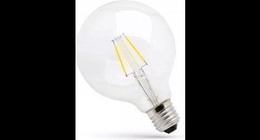 Spectrum LED Lamp E27 - 4W - 230V - 450 Lumen - 2700K Warm Wit - Ø95mm - Voor Plafondlamp, Tafellamp of Vloerlamp