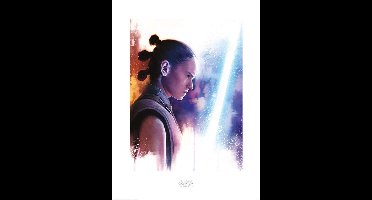 Pyramid Star Wars The Last Jedi Rey Lightsaber Paint Kunstdruk 60x80cm Poster - 60x80cm