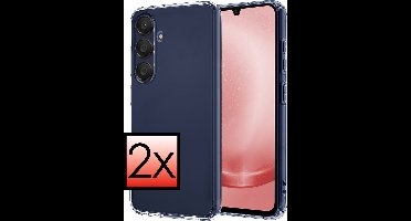 Hoesje - 2 Stuks - Geschikt voor Samsung Galaxy A25 - Sterk & Shockproof - Case Siliconen - Back Cover - Telefoon Hoes - Transparant