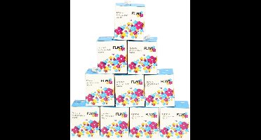 FLWR - Labelprintrol / 99010 / 10-pack smal Wit - geschikt voor Dymo