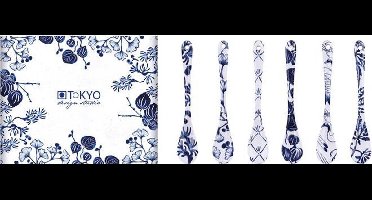 Lepelset 6-delig - Flora Japonica - Tokyo Design Studio