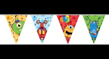 Vlaggenlijn PE Monster Party - 10 m