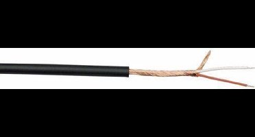 DAP Audio MC-205B microfoon kabel zwart 5mm, 100 meter op rol
