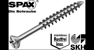 Spax Schroef Glaslat RVS 3.5 x 40 (200)