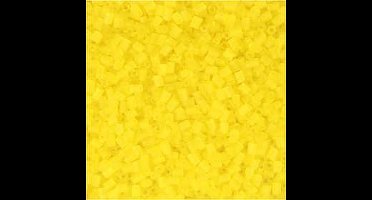 Rocailles, afm 15/0, d: 1,7 mm, 500 gr, transparant geel