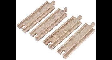 Mentari Rechte rails 14,2cm set van 4 stuks