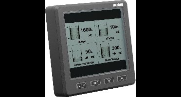 VETUS SENSORD grafische Vloeistofniveaumeter voor digitale ultrasone Vloeistofniveausensor