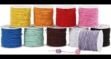 Creativ Company Elastiek Set 10 kleuren à 25m