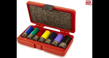 7 Delige Professionele 1/2" Lange Krachtdoppenset