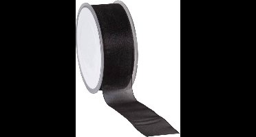 Zwart Organza lint 40 mm / 50 mtr.