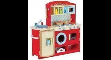 Mentari Speelkeuken rood incl accessoires