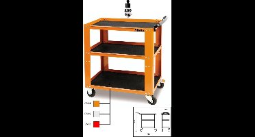 Beta Tools Gereedschapswagen C51/O oranje