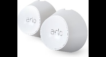 Arlo magnetisch wandmontage (wit) - WANDMONTAGE - Arlo Gecertificeerd Accessoire - magnetisch wandmontage, weersbestendig - Compatibel met Arlo Ultra 2, Ultra, Pro 5, Pro 4, Pro 3 beveilingingscamera's, Set van 2 - VMA5000-10000S