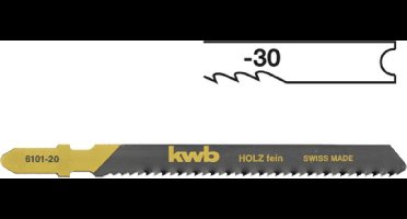 KWB Decoupeerzaagbladen - Bocht Hout 6106-30