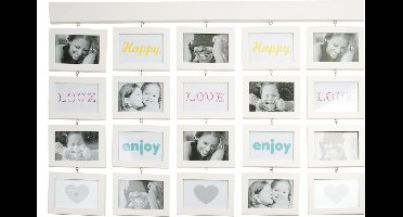 Present Time - Memory Lane - Fotolijst - Wit - Fotomaat 10x15 cm