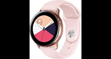 Bandje geschikt voor Samsung Galaxy Watch Active 1 / 2 (40 & 40 mm) - Roze Siliconen Band