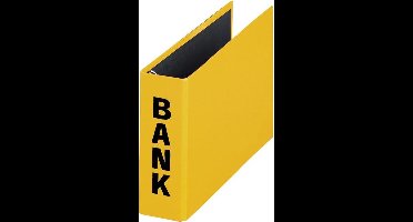 Pagna ringmap (PCR) formaat 14 x 25 cm geel glans uitvoering met zwarte belettering