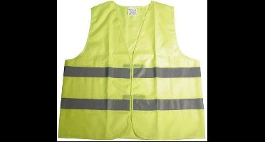 Dresco Veiligheidshesje kind - Reflecterend hesje Junior - Geel veiligheidsvest