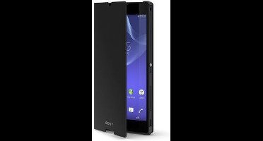 Sony Style Cover Stand SCR14 - Flip cover voor mobiele telefoon - zwart - voor XPERIA T2 Ultra