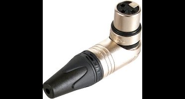 Neutrik - Neutrik - Xlr Kabeldeel, 3-Polig Vrouwelijk, Haaks, Nikkel Behuizing, Zilvercontacten (NC3FRX)