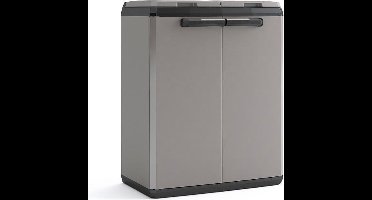 Keter Split basic recycling system - 68x39x85 cm - donker grijs/zwart