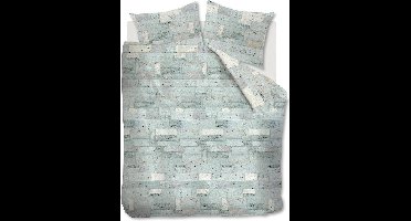 At Home Place - Dekbedovertrek - Tweepersoons - 200x200/220 cm - Blauw Groen