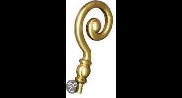 Luchas Promotions Sinterklaas staf - Goudkleurige kunststof krul van 34 cm